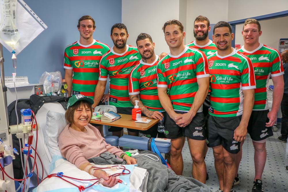 South Sydney Rabbitohs with Katica Kovjanic