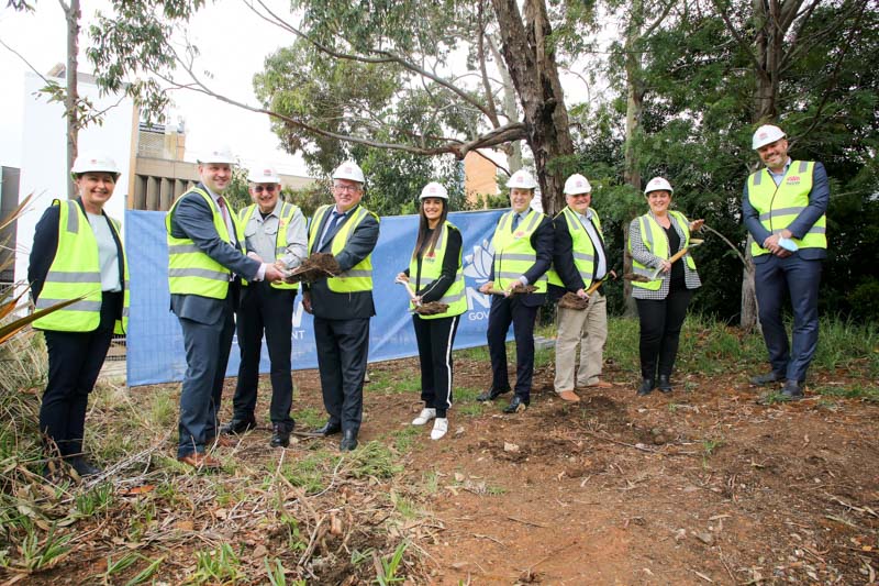 First sod being turned 