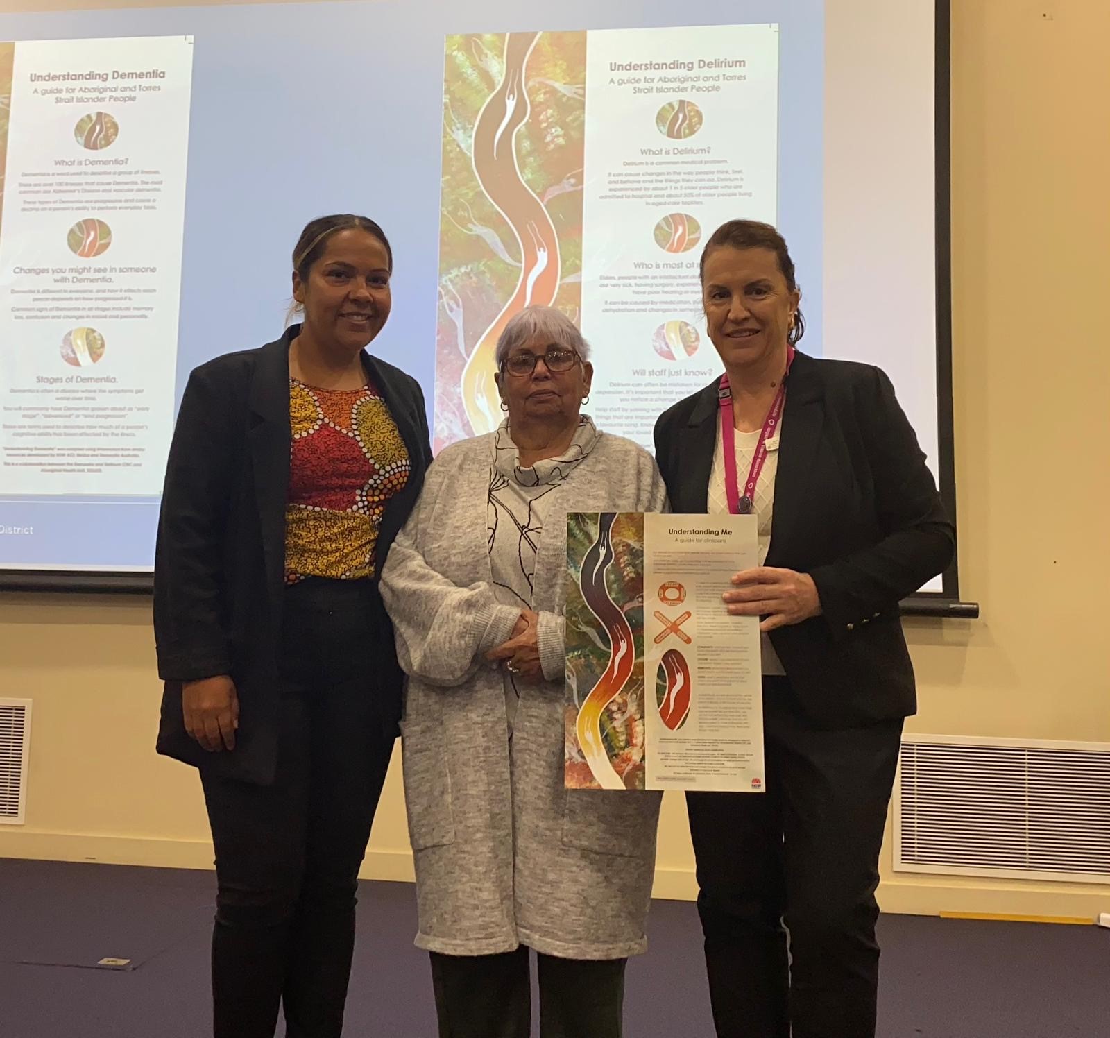 Left to right: Skye Parsons, Aunty Annette Webb and Kellee Barbuto